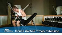 Incline Barbell Triceps Extension L