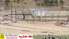 ورود وحشتناک سیل دروازه قرآن به شیراز نابودی ماشین ها 5 فروردین 98