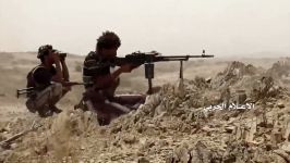 درگیری نیروهای انصارالله یمن مزدوران سعودی در جبهه کوه النار در تعز