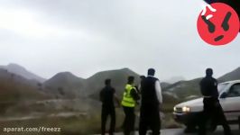 درگیری پلیس راه یک راننده