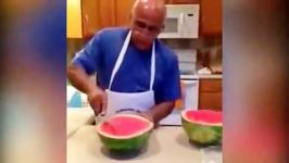 سریعترین روش قاچ کردن هندوانه برای مهمان