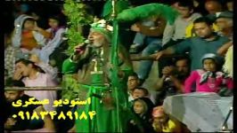تعزیه حضرت عباس حاج محمد رضائی . اجرای نقش حضرت عباس