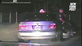 برهنه کردن یک زن توسط پلیس تگزاس آمریکا  +18