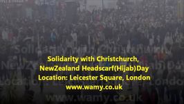 London Solidarity With ChristchurchNew Zealand Headscarf HijabDay Share it.