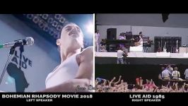 BOHEMIAN RHAPSODY MOVIE 2018 LIVE AID COMPLETE SONGS Side by Si 