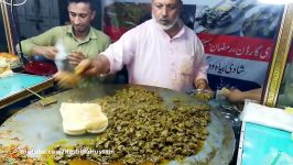 LIVER FRY MASALA BUN  Tawa Kaleji Bun Kabab در خیابان غذا کراچی پاکستان