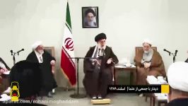 زمانی امام خامنه ای جانب میرحسین موسوی پاسخ آمریکایی ها را دادند