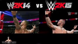 مقایسه کیفیت WWE 2K14 WWE 2K15
