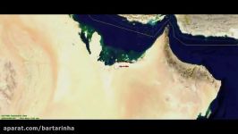 فیلمی مسیر حرکت پهپاد سرنگون شده امریکایی