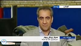 فیلمی لاشه پهپاد جاسوسی آمریکا توضیحات سردار حاجی‌زاده