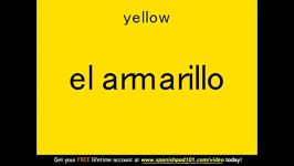 Learn Spanish  Spanish Color Vocabulary
