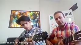 اجرای یک قطعه نوستالژی توسط هنرجوی گیتار استاد مهدی مرادی