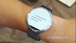 ویدیو بررسی اولیه ساعت هوشمند moto 360