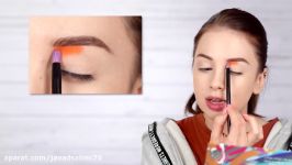 آموزش آرایش رنگین کمانی زیبا برای عکس های هنری اینستاگرام