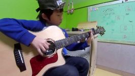 Billie jean michael jackson fingerstyle guitar by sean7year old