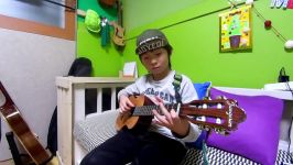 Let it go  Frozen OST ukulele cover by 7year old kid Sean Song