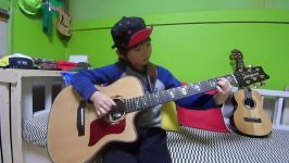 Twilight 황혼  Kotaro Oshio fingerstyle guitar cover by 7year old kid Sea