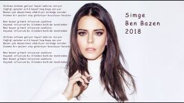 Simge  Ben Bazen Karaoke style Lyrics