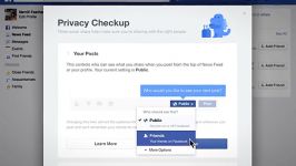 دایناسور آبی فیس بوک نام Privacy Check up  تکنورد