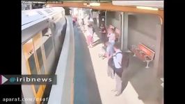 استرالیا لحظه سقوط پسربچه 4 ساله در فضای میان قطار شهری سکو در سیدنی