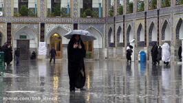 بهشت بارانی، تصاویر زیبا بارش باران در حرم امام رضاع