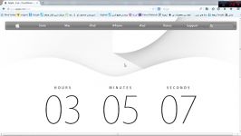 سایت اپل لحظاتی قبل شروع رونمایی محصولات 2014