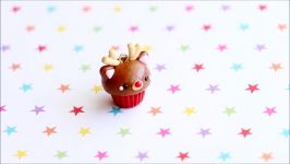 آموزش ساخت زیورآلات خمیر فیمو Rudolph Reindeer Cupcake