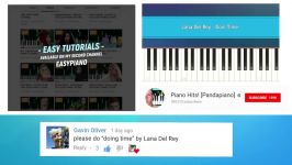 Lana Del Rey  Doin Time Piano Tutorial