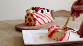 رولت آشپز ژاپنی How to make Gâteau roulé aux fraises