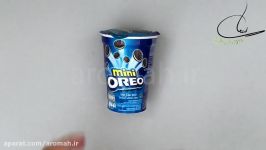 بیسکوئیت اورئو مینی لیوانی طعم وانیل OREO mini