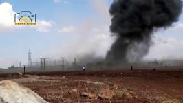 لحظه ای موشک ارتش سوریه تروریست ها در ادلب را پاره پاره کرد