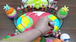 قاطی کردن اسلایم ها Mixing Makeup and Glitter into Slime #2