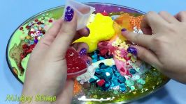 قاطی کردن اسلایم ها Mixing Makeup and Glitter into Slime #3