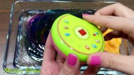 قاطی کردن اسلایم ها Mixing Makeup and Glitter into Slime #4