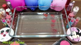 قاطی کردن اسلایم ها Mixing Makeup into Clear Slime