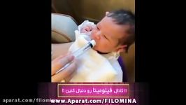 شیر دادن سرنگ به کودک بیمار ان شاء الله همه مریضا خوب بشن