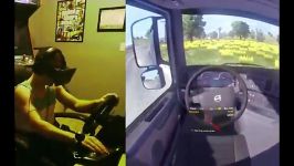 رانندگی در Euro Truck Simulator2 عینک Oculus Rift