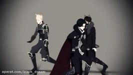 MMD SNK Levi x Eren x Farlan x Petra Splash 480p