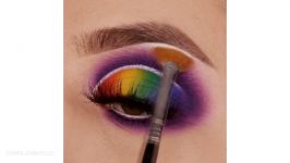 15 ترفند ایده دخترانه برای آرایش چشم چند رنگی