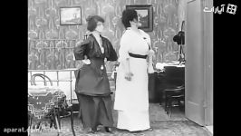 زن شوهر دعوا کنند× ابلهان باور فیلم قماربازان 1914 چارلی چاپلین  تاریخ سینما