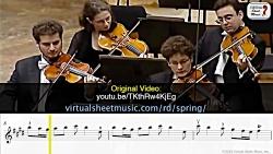 Itzhak Perlman Vivaldi The Four Seasons Spring  Sheet Music Play Along