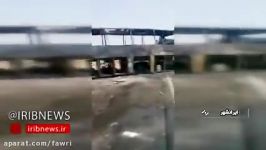 تصاویر حادثه تصادف سواری پژو حامل سوخت اتوبوس در محور ایرانشهر