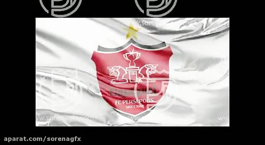 دانلود فوتيج کیفیت پرچم باشگاه پرسپولیس لوپ