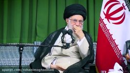 شعرخوانی  خانم مهدیه انتظاریان در محضر امام خامنه ای