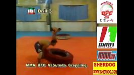 تمرین رزمی لاستیک قدرتی سرعتی MMA dril 3