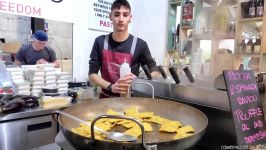 Italian Filled Large Ravioli Dumplings Ricotta and Spinach. London Street Food