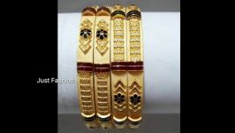 طلا  دستبند طلا  گلو بند طلا Latest Designer Gold Bangle Collection