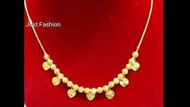 طلا  دستبند طلا  گلو بند طلا Latest Light Weight Gold Chain Necklace Designs