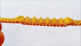 طلا  دستبند طل ا گلو بند طلا Latest Light Weight Designer Gold BRACELET