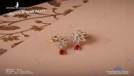 طلا  دستبند طل ا گلو بند طلا Latest Daily Wear Gold Ear Stud with Weight Huge